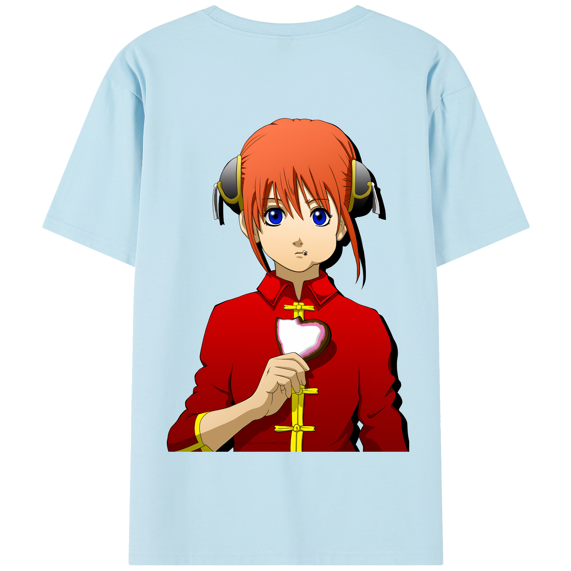 ぎんたま 坂田銀時（さかたぎんとき） 神楽 志村新八（しむら しんぱち） GINTAMA Sakata Gintoki Kagura Shimura Shinpachi 綿100％半袖Tシャツ（背面プリント）